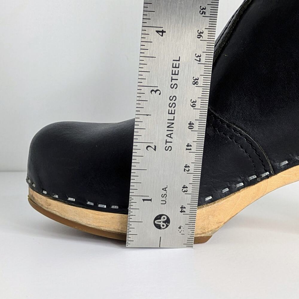 Swedish Hasbeens Jodhpur Ankle Boots 36 Black Leather Split Ankle 6-6.5 - Picture 14 of 16